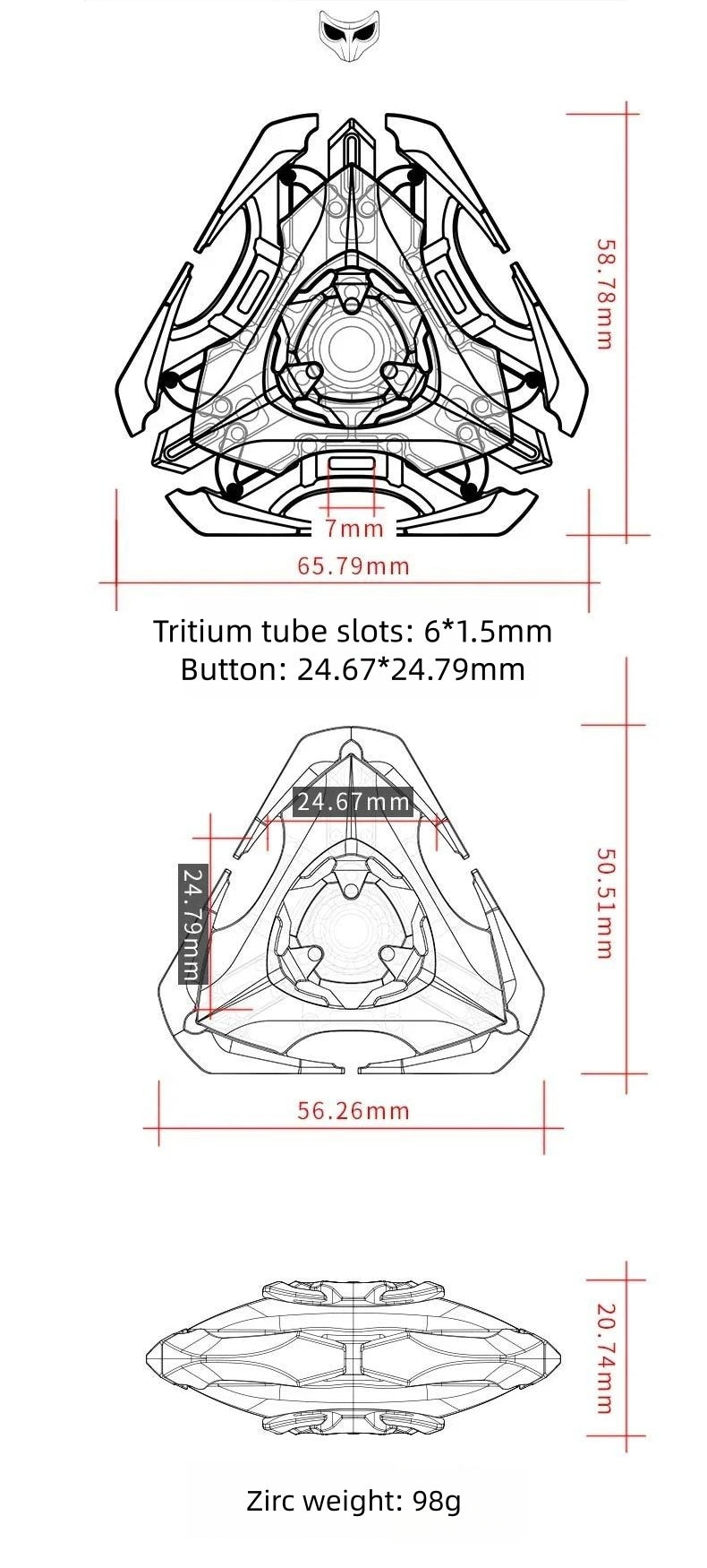 Freak Mech Studio Blade spinner