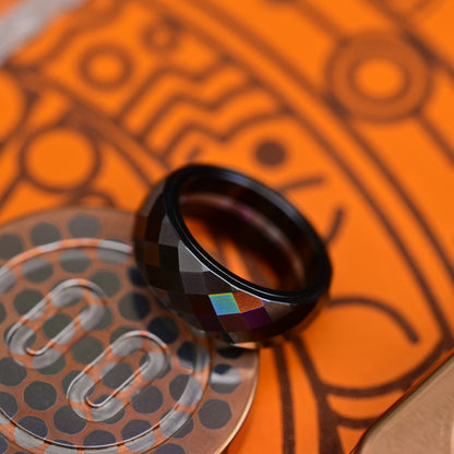 YEDC Pig Ring Black Diamond Zirc V2