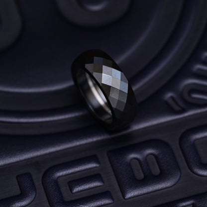 YEDC Pig Ring Black Diamond Zirc V2