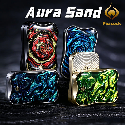 Peacock Aura Sand floating slider