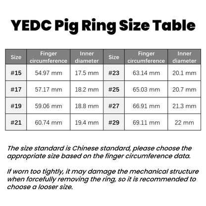 YEDC Ceramic Pig Ring ZhuanYun MAX