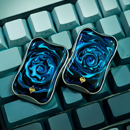 Peacock Aura Sand floating slider